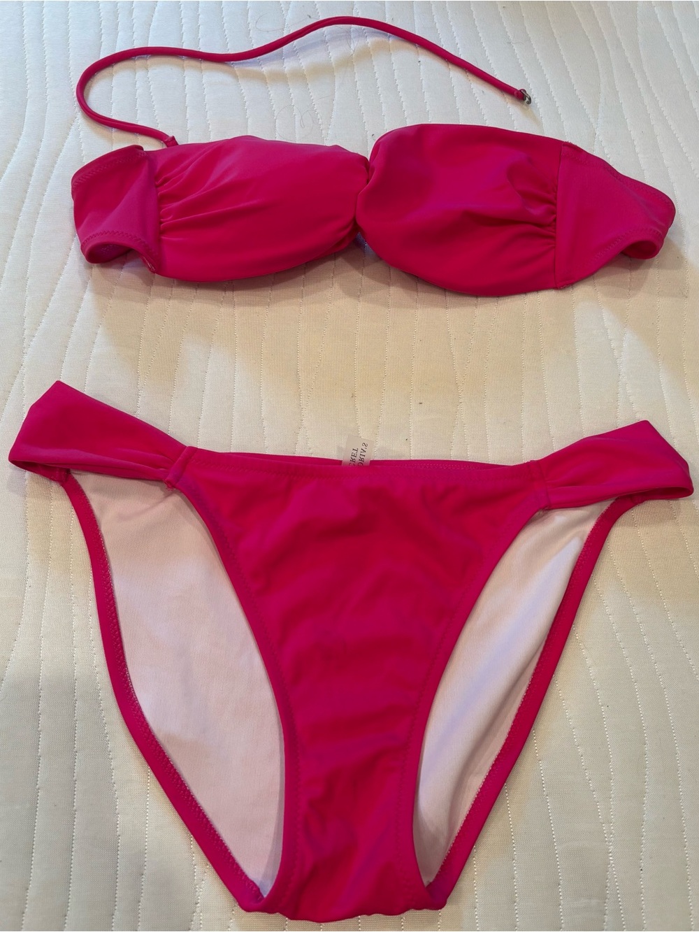 Victoria’s Secret Hot Pink Bandeau Bikini Set